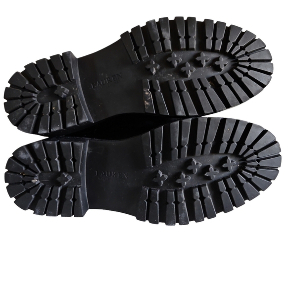 Women's Ralph Lauren Celia Boots Shearling Leather Weatherproof - Picture 8 of 10